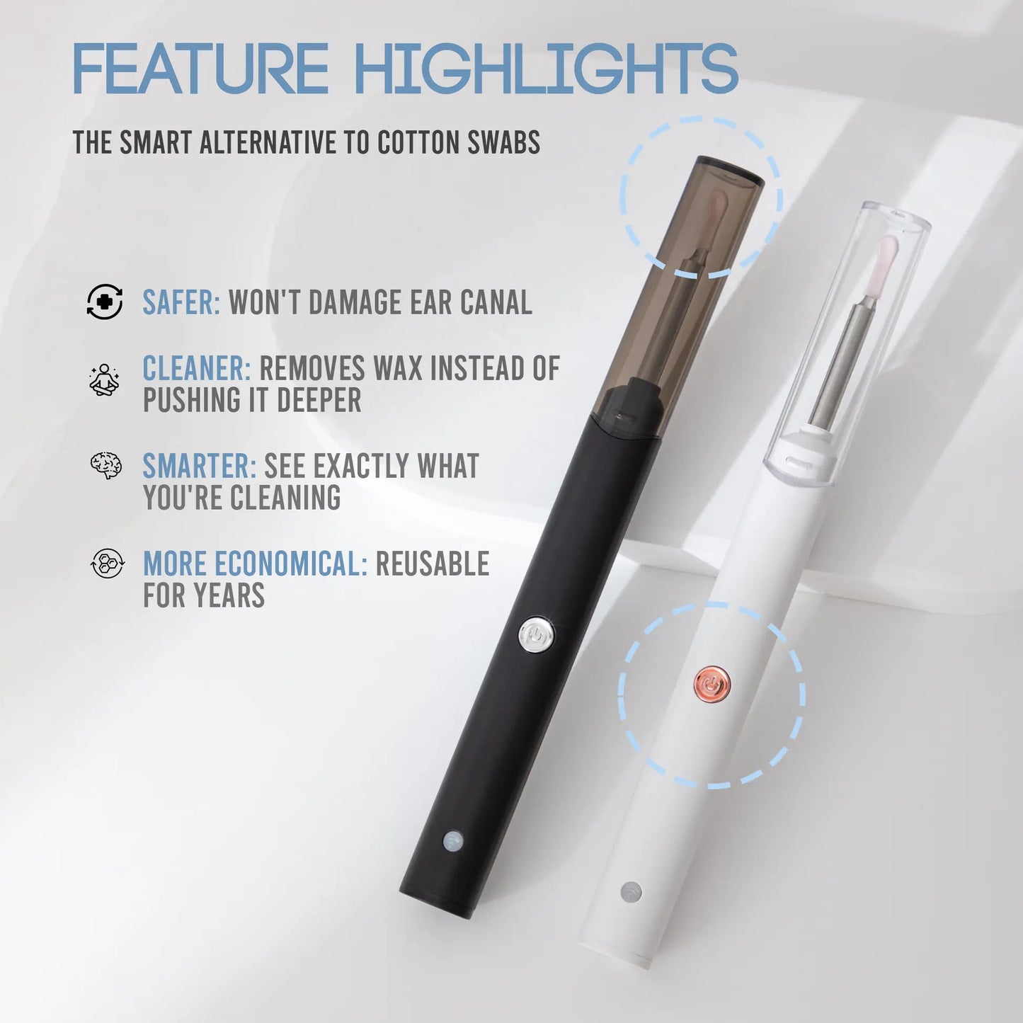 WaxClean™ – تنظيف الأذن الذكي