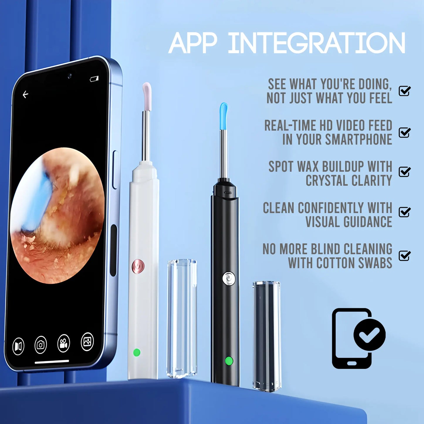 WaxClean™ – تنظيف الأذن الذكي